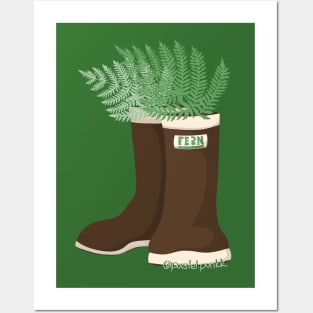 Fern Rainboots Posters and Art